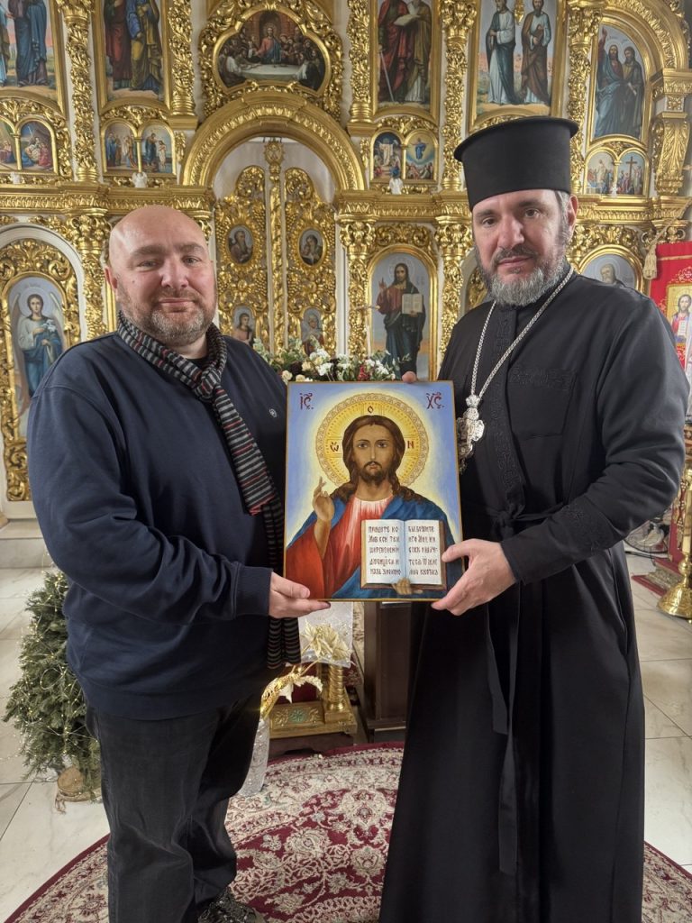 Заступник начальника Полтавської ОВА Антон Чубенко відвідав обитель у свято Богоявлення.#1